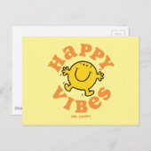Happy Vibes Postkarte (Vorne/Hinten)