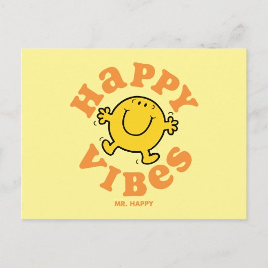 Happy Vibes Postkarte (Vorderseite)