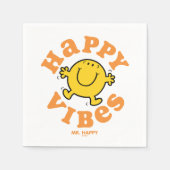 Happy Vibes Serviette (Vorderseite)