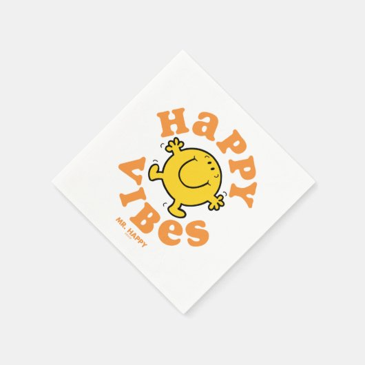 Happy Vibes Serviette (Ecke)