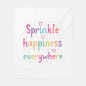 Happy Vibes Sprinkle Happiness Confetti Art Fleecedecke (Vorderseite)