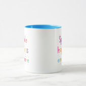 Happy Vibes Sprinkle Happiness Confetti Art Tasse (Zentrum)