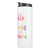 Happy Vibes Sprinkle Happiness Confetti Art Thermosbecher (Nach rechts gedreht)