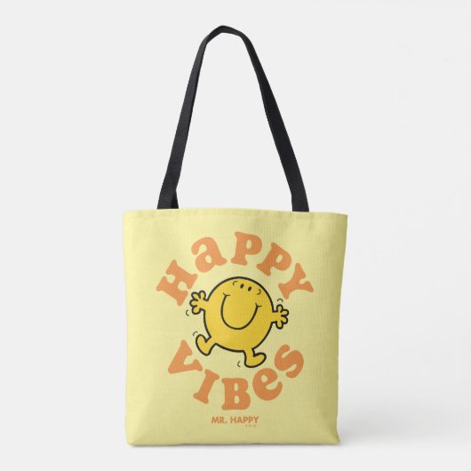 Happy Vibes Tasche (Rückseite)