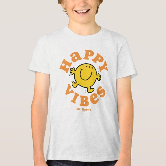 Happy Vibes Tri-Blend Shirt (Vorderseite)