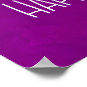 Happy Vibes Typografie Niedlich Lächeln Einhorn Poster (Ecke)