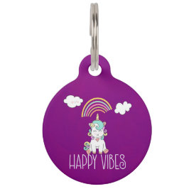 Happy Vibes Typografie Phantastisch Rainbow & Unic Tiermarke