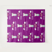 Happy Vibes Typografie Phantastisch Rainbow & Unic Wandteppich (Vorderseite (Horizontal))