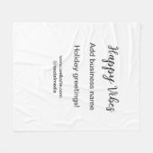 Happy vibes Weihnachtsfeiertage Grußgeschäft Fleecedecke (Vorderseite (Horizontal))