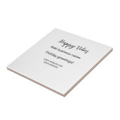 Happy vibes Weihnachtsfeiertage Grußgeschäft Fliese (Seite)