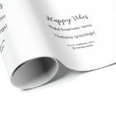 Happy vibes Weihnachtsfeiertage Grußgeschäft Geschenkpapier (Rolleneckpunkt)