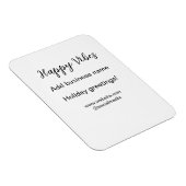 Happy vibes Weihnachtsfeiertage Grußgeschäft Magnet (Rechte Seite)