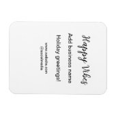 Happy vibes Weihnachtsfeiertage Grußgeschäft Magnet (Horizontal)