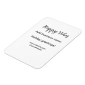 Happy vibes Weihnachtsfeiertage Grußgeschäft Magnet (Linke Seite)