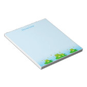 Happy Viel Glück Frogs Simple Notepad Notizblock (angewinkelt)