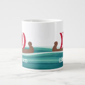Happy Viking Ship Jumbo-Tasse (Vorderseite)