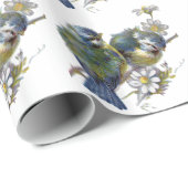 Happy Vintag Birds Geschenkpapier (Rolleneckpunkt)