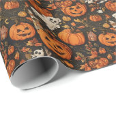 Happy Vintag Halloween Collection Geschenkpapier (Rolleneckpunkt)