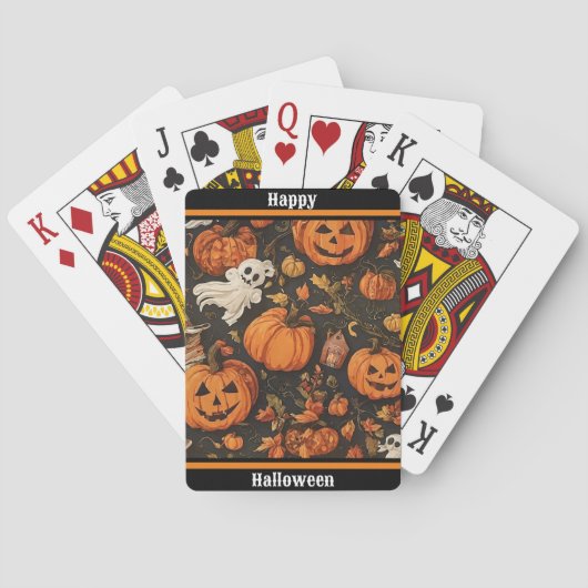 Happy Vintag Halloween Collection Spielkarten (Rückseite)