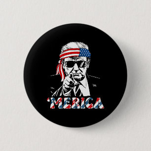 Happy Vintag Trump 4. Juli Patriotische Amerika A Button