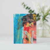 Happy Vintage Couple Date Night and Drinks Postkarte (Stehend Vorderseite)