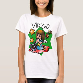 Happy Virgo Angel mit Harp T-Shirt