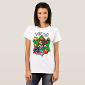 Happy Virgo Angel mit Harp T-Shirt (Vorne ganz)