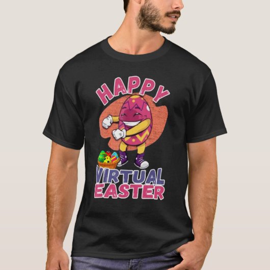 Happy Virtual Oaster Floss Ostereier Junge Tod ste T-Shirt (Vorderseite)