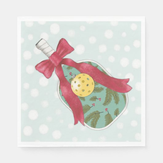 Happy Volleydays Pickleball Themenurlaub Napkins Serviette (Vorderseite)