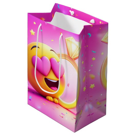 Happy Vorschlag Mittlere Geschenktüte (Vorderseite Schrägansicht)