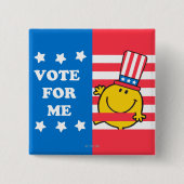 Happy Vote for me Flag Button (Vorderseite)