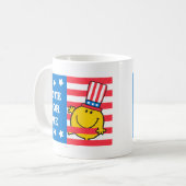 Happy Vote for me Flag Kaffeetasse (Vorderseite Links)