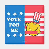 Happy Vote for me Flag Magnet (Vorne)