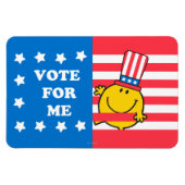 Happy Vote for me Flag Magnet (Horizontal)