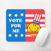 Happy Vote for me Flag Mousepad (Mit Mouse)