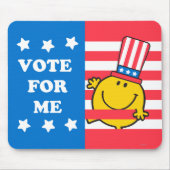 Happy Vote for me Flag Mousepad (Vorne)
