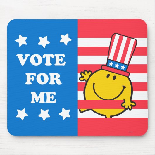 Happy Vote for me Flag Mousepad (Vorne)