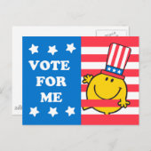 Happy Vote for me Flag Postkarte (Vorne/Hinten)
