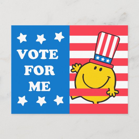 Happy Vote for me Flag Postkarte (Vorderseite)