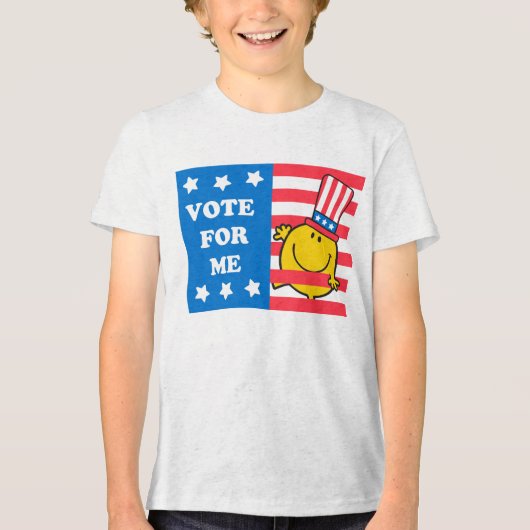 Happy Vote for me Flag Tri-Blend Shirt (Vorderseite)