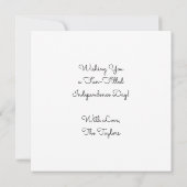 Happy Vurth Children mit Sparklern Personalisiert Karte (Rückseite)