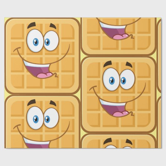 Happy Waffle Geschenkpapier (Flach)