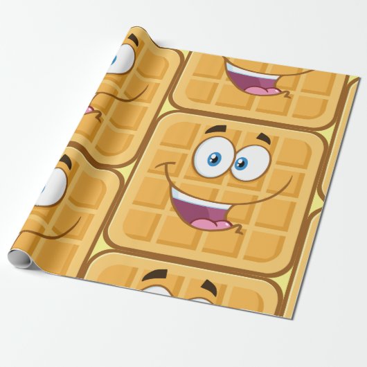 Happy Waffle Geschenkpapier (Ungerollt)