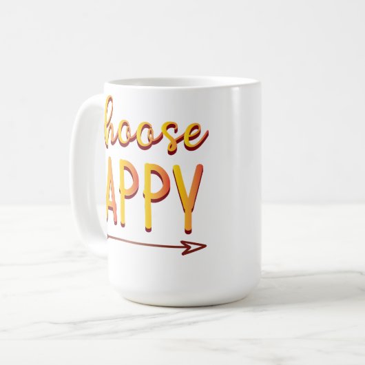 Happy wählen kaffeetasse (Vorderseite Links)