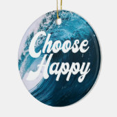 Happy wählen keramik ornament (Links)