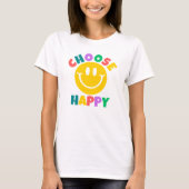 Happy wählen T-Shirt (Vorderseite)