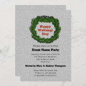 Happy Waitangi Day Fern Neuseeland Einladung (Vorne/Hinten)