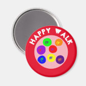 HAPPY WALK MAGNET (Vorderseite/Rückseite)