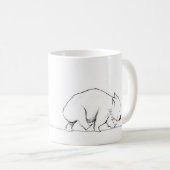 Happy Walking Wombat Kaffeetasse (VorderseiteRechts)