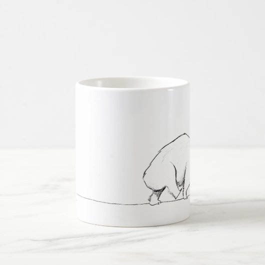 Happy Walking Wombat Kaffeetasse (Mittel)